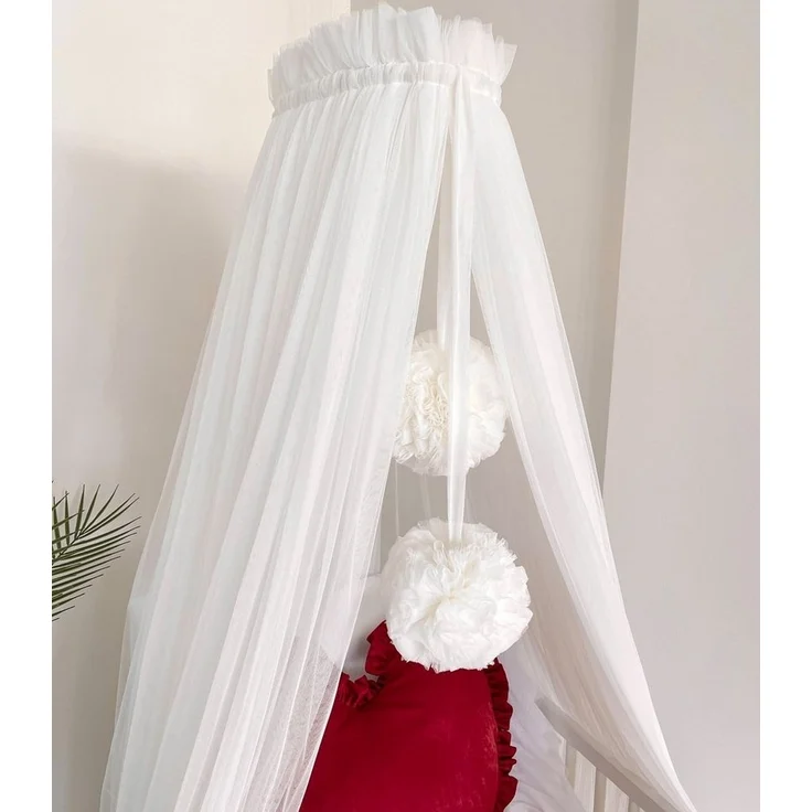 Baby Fancyroom Betthimmel Betthimmel aus 12 Meter Tüll aus 1. Klasse für Kinderbett Gitterbett, Himmel für Babybett Kinderbett – Bild 2