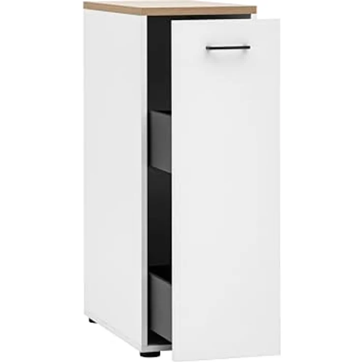 Schildmeyer Möbelset Solea Hauswirtschaftsraum 702068, Waschmaschinenumbau, Apothekerschrank, Mehrzweckschrank, mattweiß – Bild 8