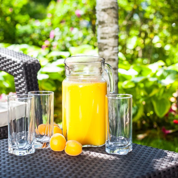 KADAX Glaskaraffe für Getränke, Wasser, Saft, 1,7 l – Bild 3