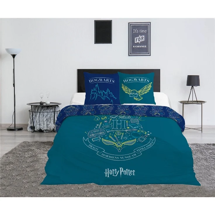 Harry Potter Doppelbettwäsche Set – 1x Deckenbezug 240x220 cm & 2x Kissenbezüge 63x63 cm – Bild 2