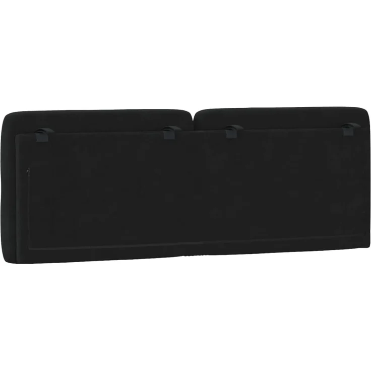 vidaXL Kopfteil-Kissen Schwarz 140 cm Samt – Bild 4