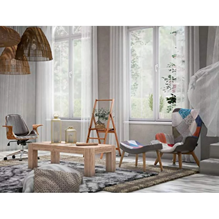 Arredamenti Italia 3-Stufen Leiter Kimora, Holz - zusammenklappbar - 3 Stufen -Farbe: Kirsche Holz AR-It il Cuore del Legno“ – Bild 6