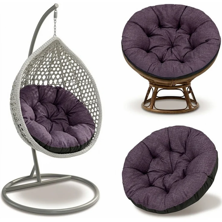 Amazinggirl Sitzkissen Papasansessel Kissen Hängesessel 100cm - Polster für Korbsessel – Bild 1