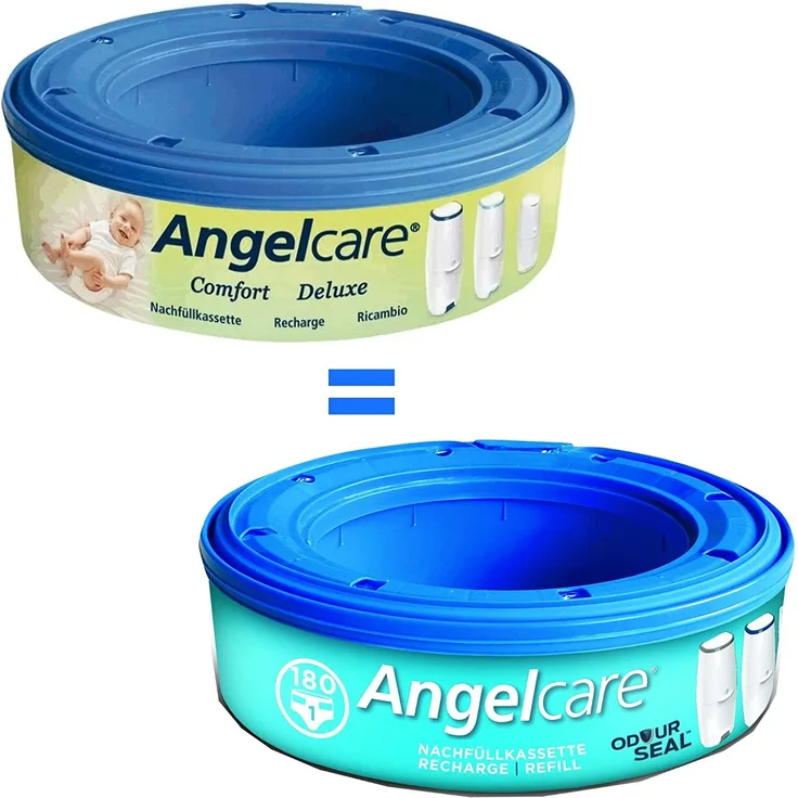 Angelcare 180400-24 24 Nachfüllkassetten Windeleimer Comfort und Deluxe, blau