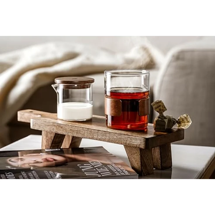 LEONARDO Becher NOVO LEGNO, 2er Set, 2-tlg, Glas, Holz, Becher mit Holzspange – Bild 12