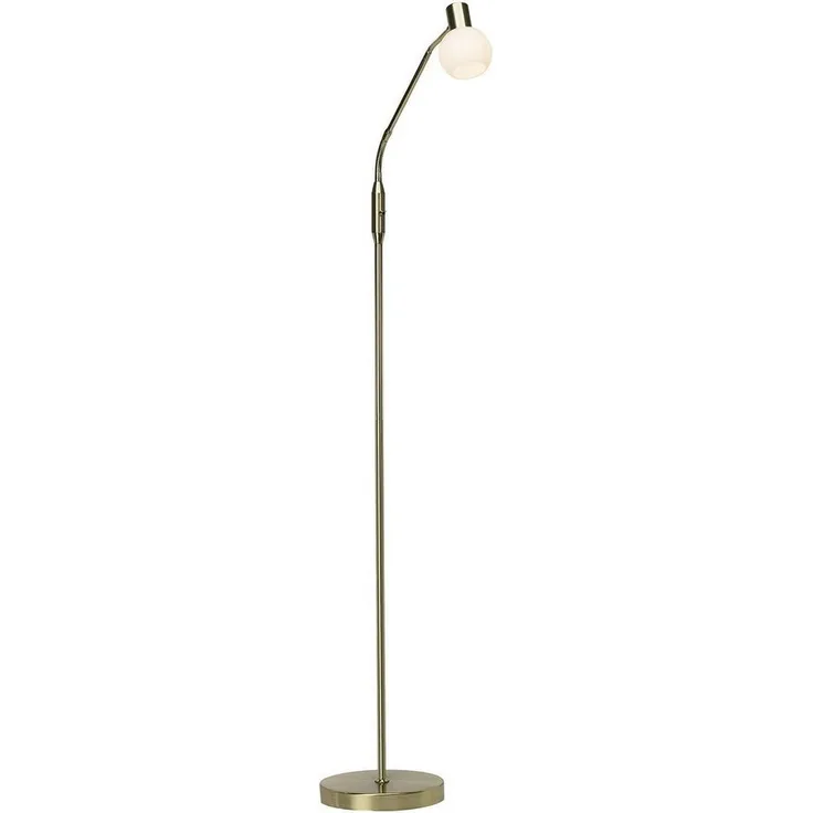 Philo Standleuchte 1-flammig groß, gold, 140 cm hoch