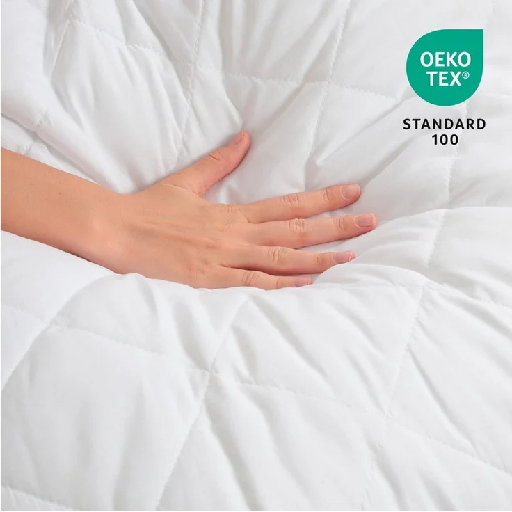 livessa Bettdecke + Kopfkissen Ideal für Ganzjahreszeiten mit 300 g/m² Füllung, Füllung: Hohlfaser, Bezug: Mikrofaser, Bettwaren SET weich und atmungsaktiv – Bild 4