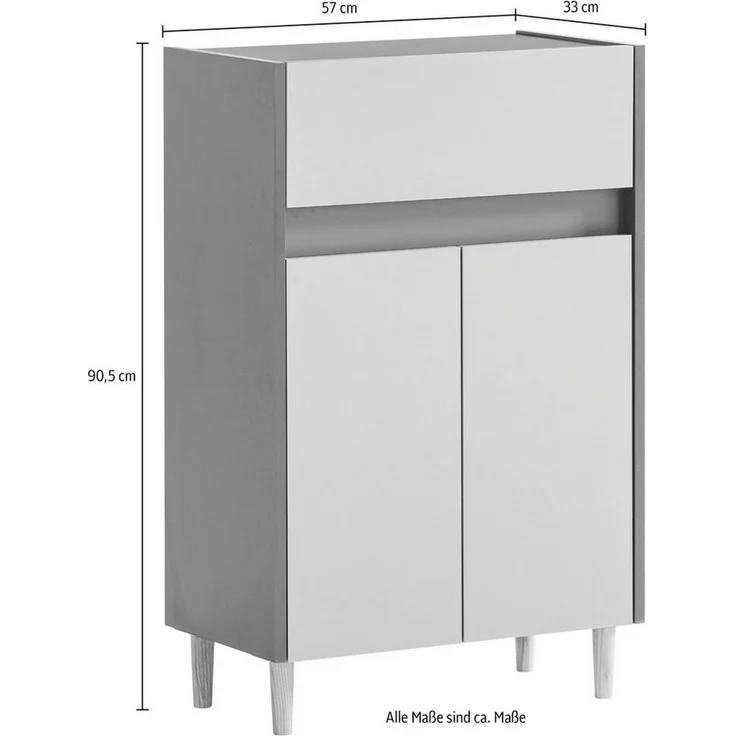 Schildmeyer Unterschrank Lovis, Holzwerkstoff, Nachtblau/Taubenblau, Breit – Bild 3