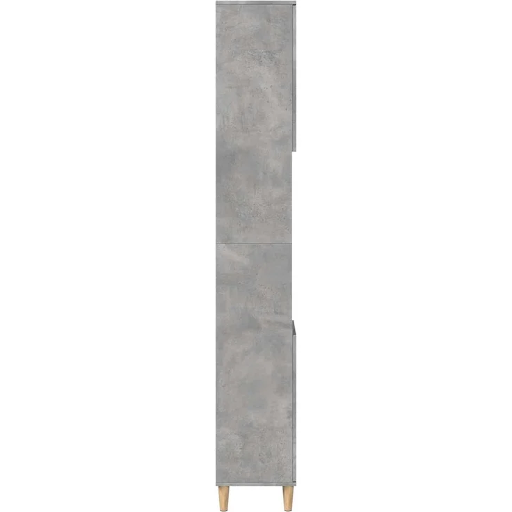 vidaXL Badschrank Betongrau 30x30x190 cm Holzwerkstoff 857101 – Bild 5