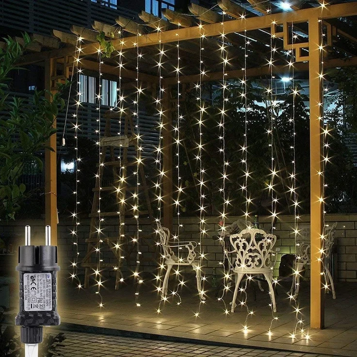 SALCAR LED Lichtervorhang Außen 2x3m – Bild 1