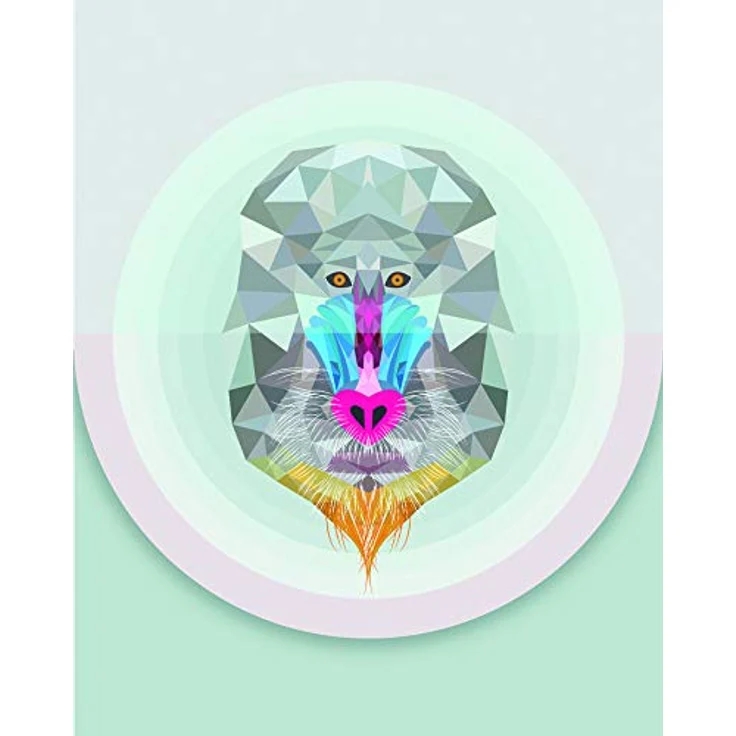 Komar Wandbild Baboon, dekoratives Poster 40 x 50 cm, seidenmatte Oberfläche, fotorealistische Druckqualität, ohne Rahmen – Bild 1
