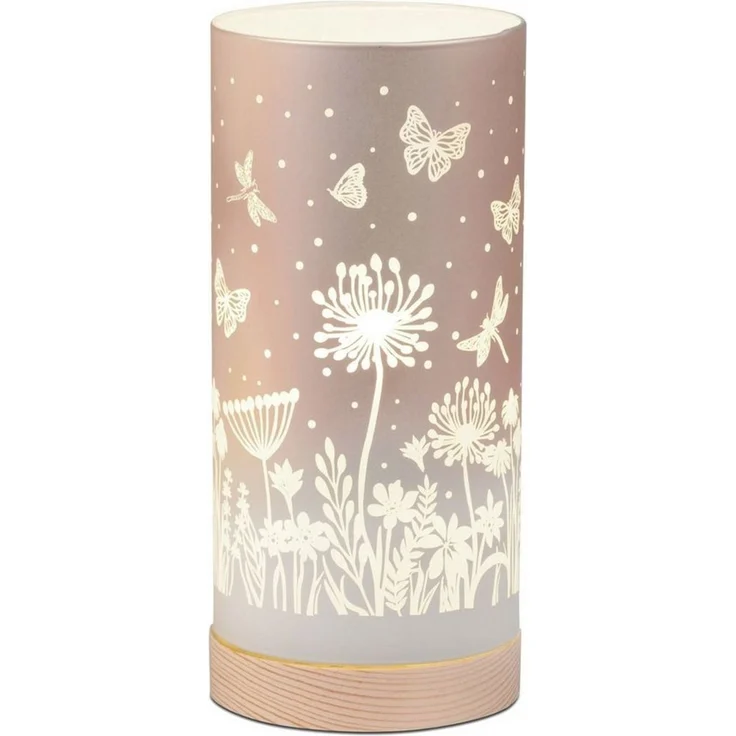 formano Nachttischlampe Blumenwiese, mit Timerfunktion, Orange, Motiv: Blumen, Höhe: 20cm – Bild 5