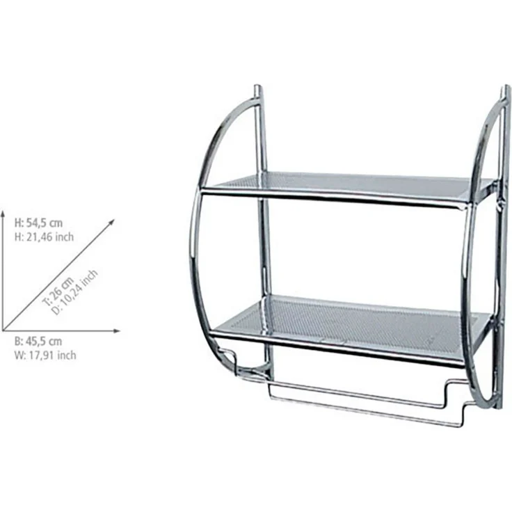 WENKO Exclusiv Wandregal mit 2 Ablagen – Bild 2
