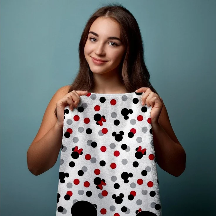 Disney Mickey Mouse Badetuch 140x70 cm Hochwertiges & langlebiges Strandtuch – Bild 3