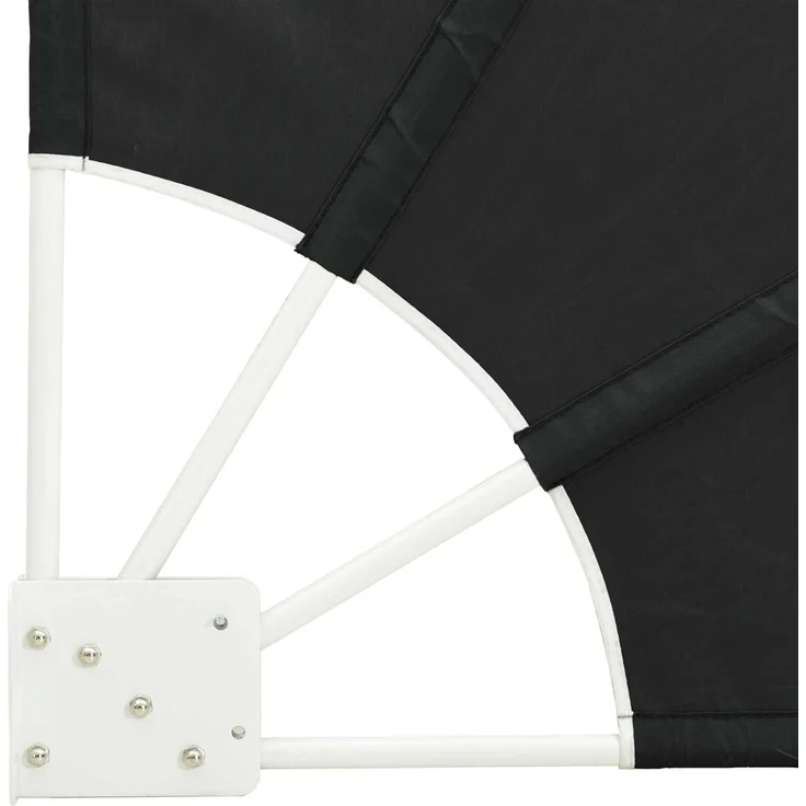 vidaXL Balkon Sichtschutz 115 x 115 cm Polyester Schwarz 42000908 – Bild 7