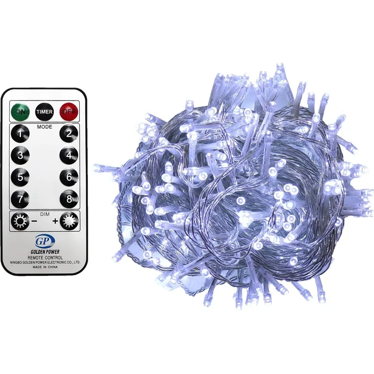 Gartenpirat LED-Lichterkette Christbaum LED Lichterkette Dekobeleuchtung 8 Programme Weihnachten