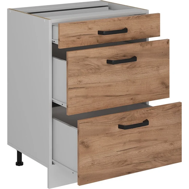 Küchenunterschrank R-Line Goldkraft Eiche 60 cm AP Eiche Vicco – Bild 5