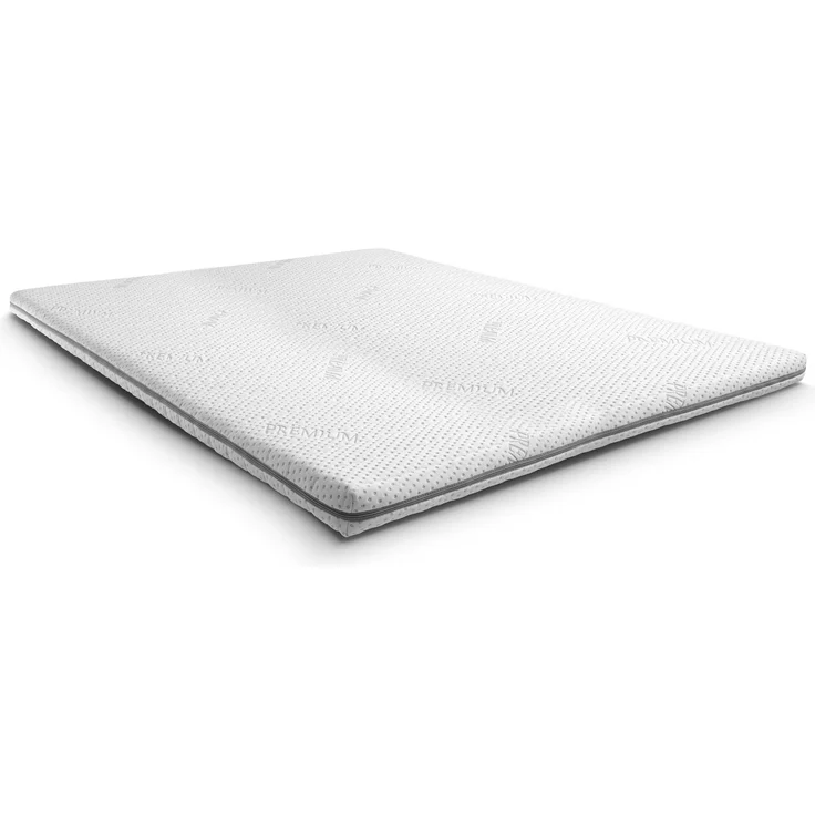 Kaltschaumtopper Supportho Premium Topper 200 x 200 cm H3, Höhe 9 cm, Härtegrad H3 mit antibakteriellem Bezug