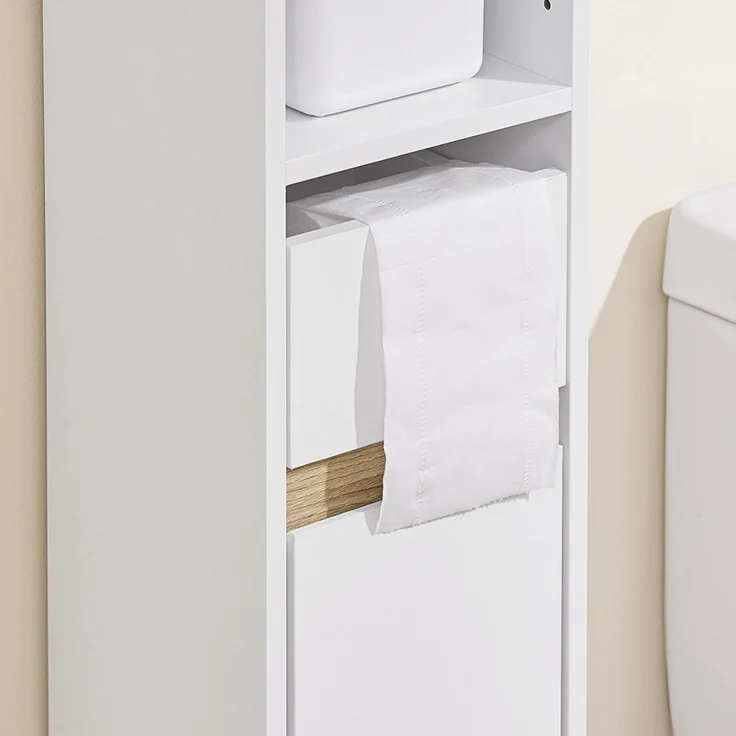 SoBuy BZR151-W Badunterschrank, Spanplatte, Lackiert, Weiß, 20 x 96 x 20 cm – Bild 10