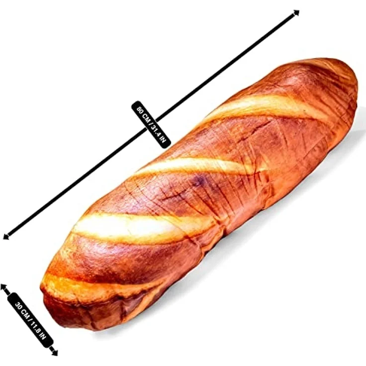 Feluna Sofakissen Baguette-Kissen Brotkissen, Stoffkissen in Brotform Zierkissen – Bild 5