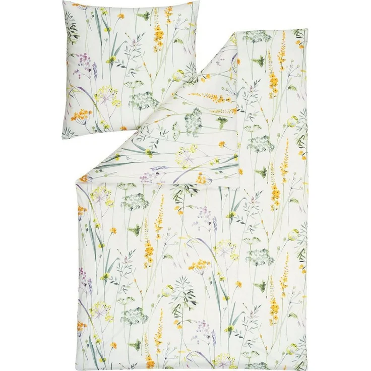 Estella Bettwäsche Bettwäsche "Melis", Jersey, 2 teilig, Interlock-Jersey Blumen – Bild 1