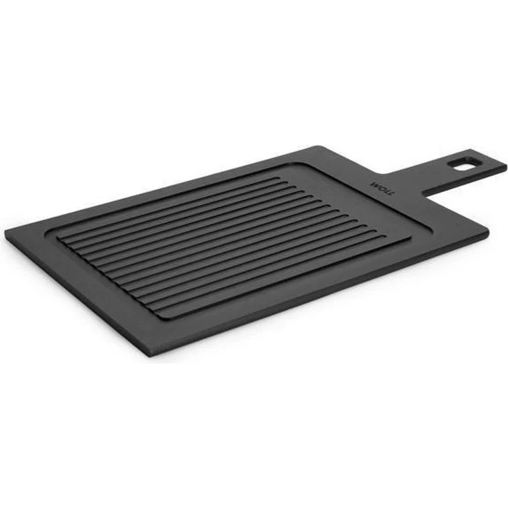 Schneidebrett WOLL mit Rillen BHT 23x. 70x44 cm schwarz