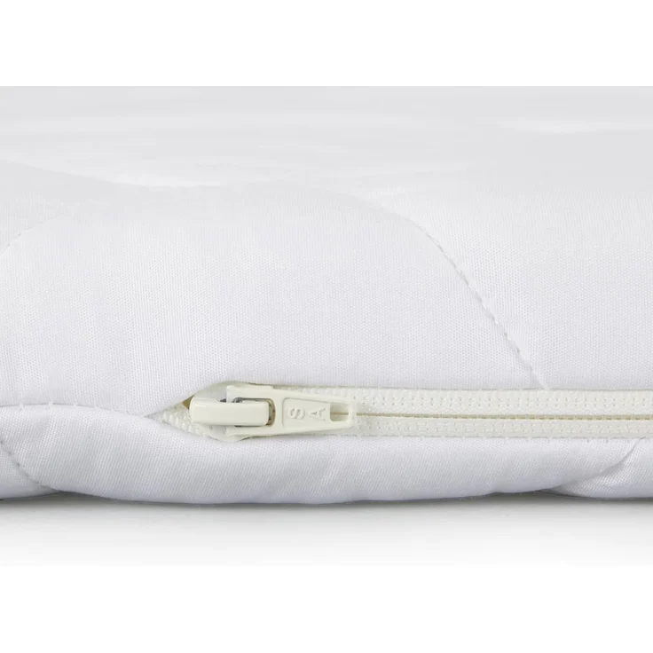 Amazon Basics Matratzentopper Komfortschaum 160 x 200 x 6 cm, Topper mit Waschbarem Bezug, Weiß – Bild 5