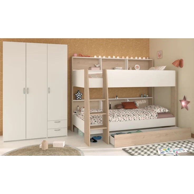 Parisot Kinderzimmer und Jugendzimmer Shelter in weiß und Eiche Set 2-tlg. – Bild 2