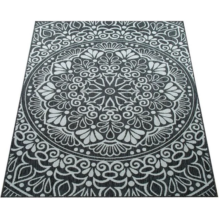 Paco Home Teppich Coco 205, rechteckig, Höhe: 4 mm, Flachgewebe, Paisley Muster, In- und Outdoor geeignet – Bild 4
