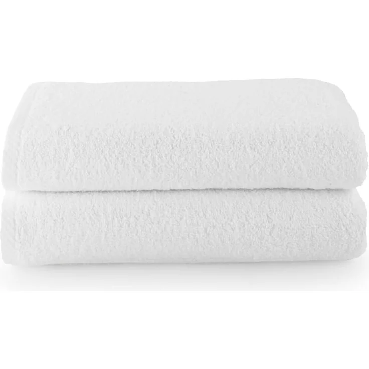 Top Towel - Plus - Große Badetücher - Badetücher - 2 Duschtücher - 70x140 cm - 100 % Baumwolle - Weiß – Bild 1