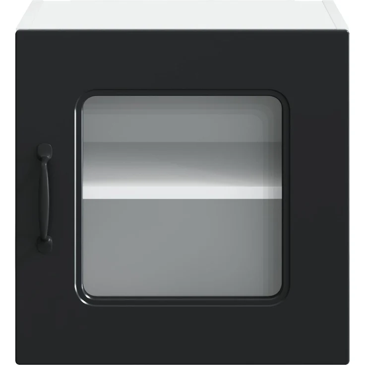 Hängeschrank, Küchenschrank Schwarz 40 x 31 x 40 cm Holzwerkstoff – Bild 6