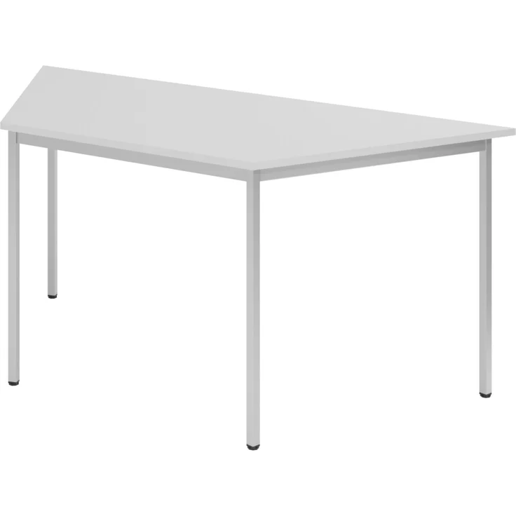 bümö Trapez-Tisch, Multifunktionstisch 160 x 69 cm in grau - Besprechungstisch, Konferenztisch, Meetingtisch, Mehrzwecktisch, Pausentisch für Besprechungsraum, Meetingraum, VT16-5 – Bild 1