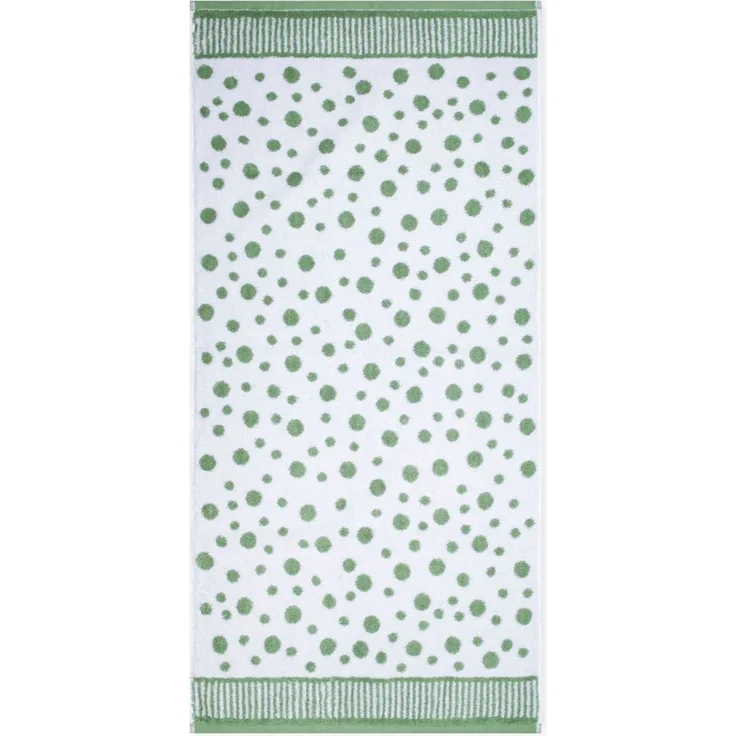 ROSS Handtücher Punkte, allover, Frottier (Packung, 2-St), aus feinster Baumwolle