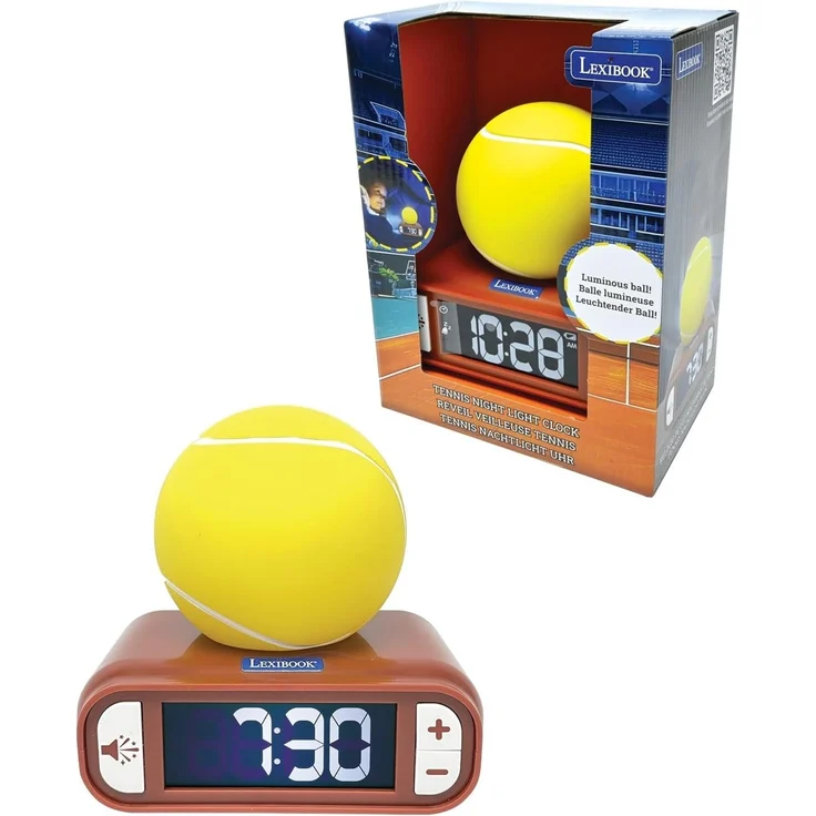 Lexibook, Tennis Nachtlicht-Wecker, RL800T