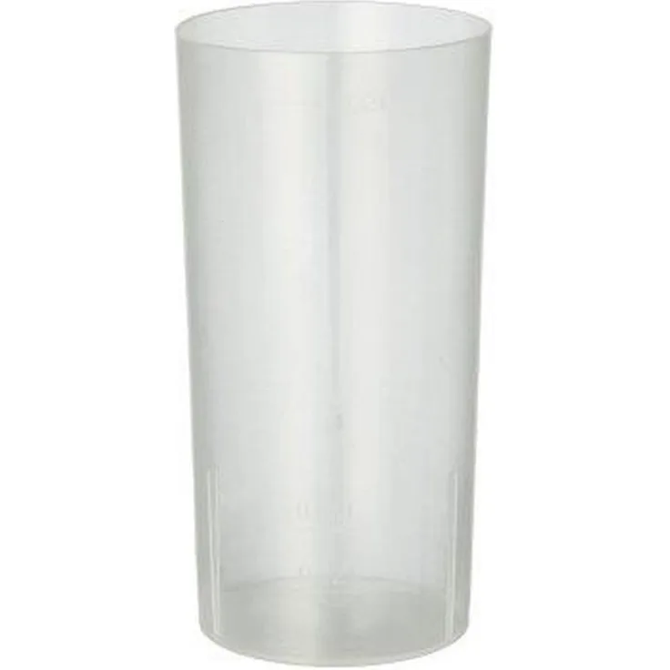 10 Mehrweg-Gläser für Longdrinks PP 0,2 l Ø 5,5 cm · 10,9 cm transluzent