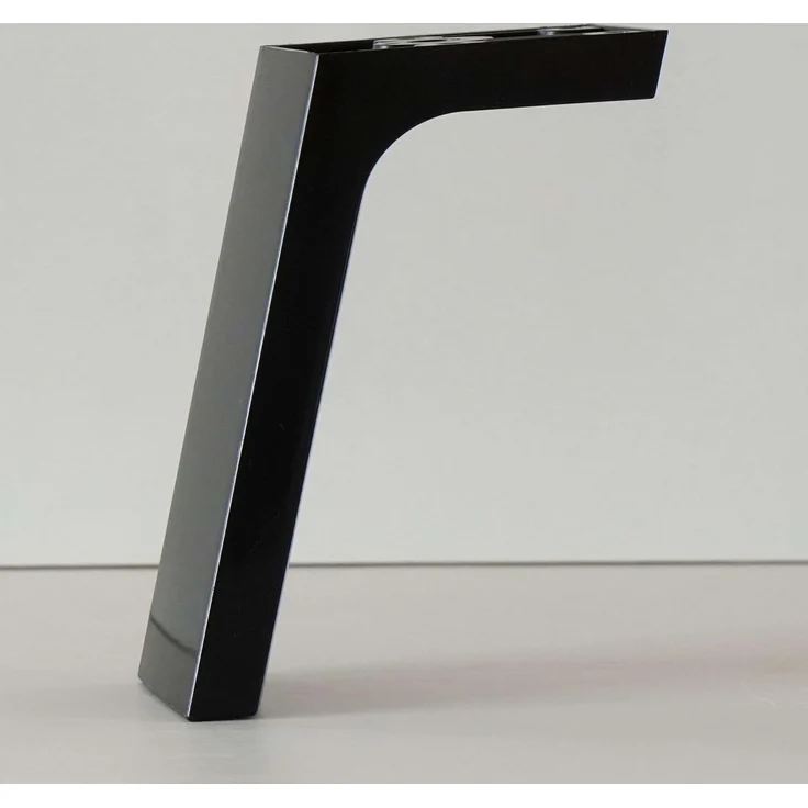 Muebles Pitarch | Nachttisch, Beistellmöbel, moderner Industriestil mit 1 Fach und 1 Schublade mit Metallführungen, schwarze Füße und Griffe, Gold Eiche, 52 x 50 x 35 cm, Kollektion Zimmer Camila – Bild 5