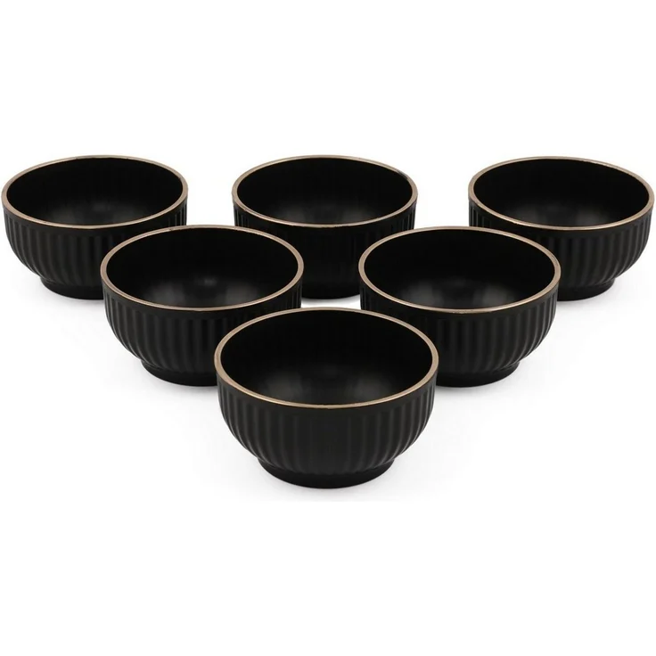 Hermia Concept Schüssel Erika,(6 Stücke), Schüssel -Set, Schwarz, 100% Plastik – Bild 3