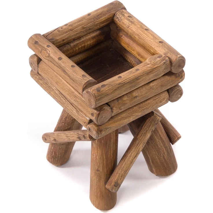 Blumentisch Twist Teakholz – Bild 5