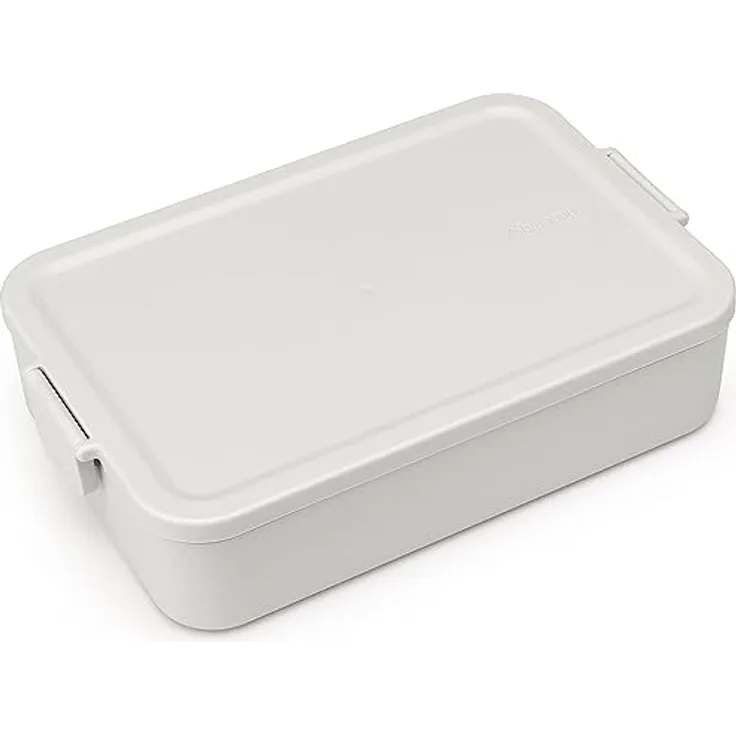 Brabantia - Make & Take Brotdose - Groß - Platz für Sandwiches - Deckel mit Klickverschluss - Gefriergeeignet - Spülmaschinen- & Mikrowellenfest - Jade Green - 25,5 x 16,7 x 6 cm