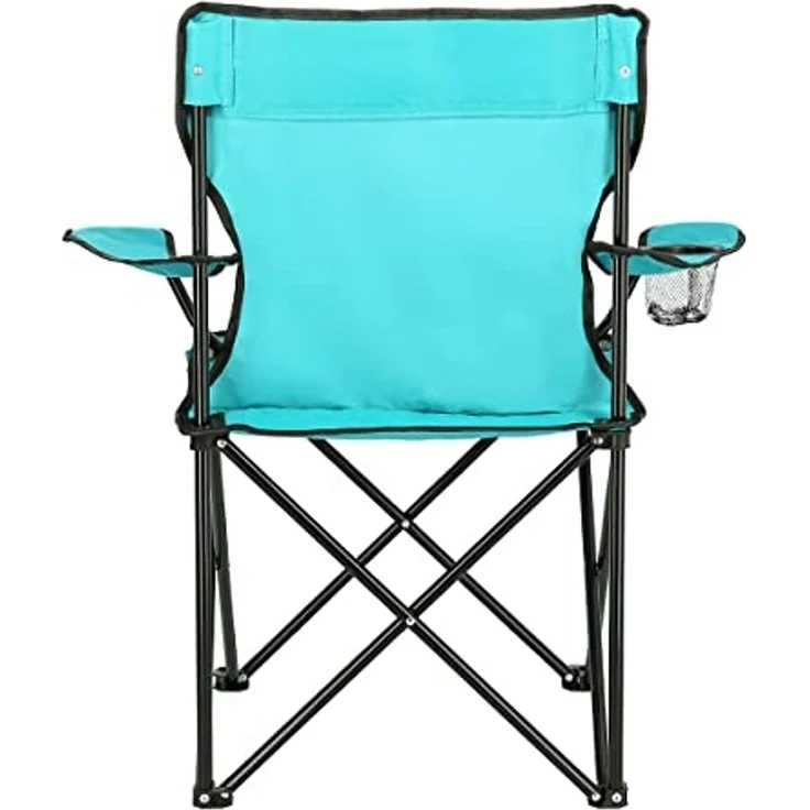 NILS Faltbarer Campingstuhl Anglerstuhl Stabiler Outdoor-Stuhl mit Tragetasche Türkis – Bild 5