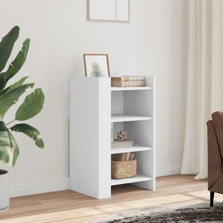 vidaXL Sideboard Weiß 45x35x75 cm Holzwerkstoff 848381 – Bild 1