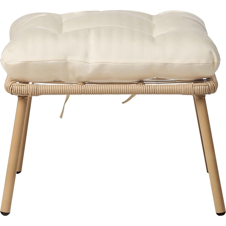 Gartenstuhl MURANO mit Fußstütze Natürlich – Bild 8