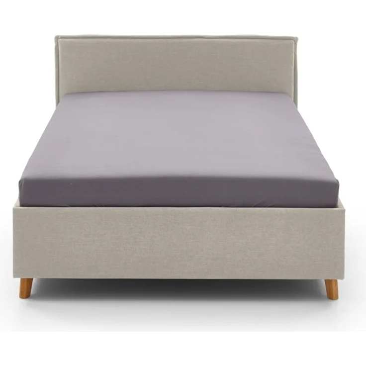 Fun Polsterbett weiß Polyester Stoffbezug City 210cm x 100cm x 90cm – Bild 2