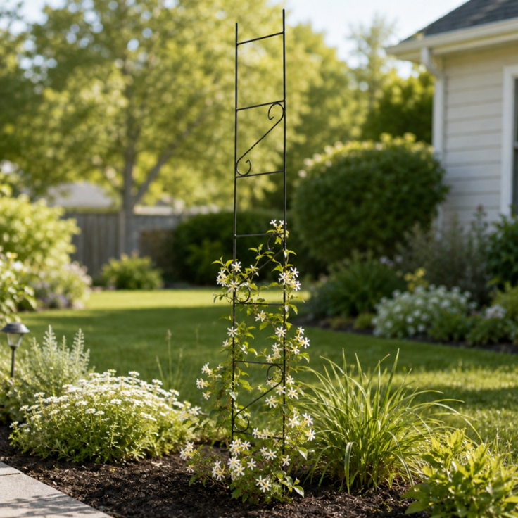 KADAX Leiter-Stützgarten-Girlande für Blumen 210 cm – Bild 2