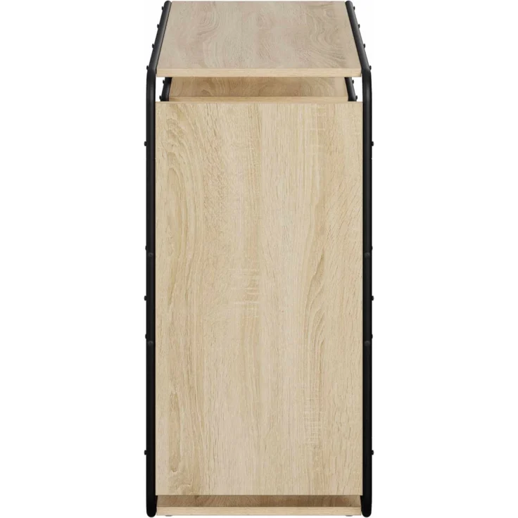 vidaXL Sideboard Sonoma-Eiche 98 x 37,5 x 75,5 cm Holzwerkstoff 8007913 – Bild 4