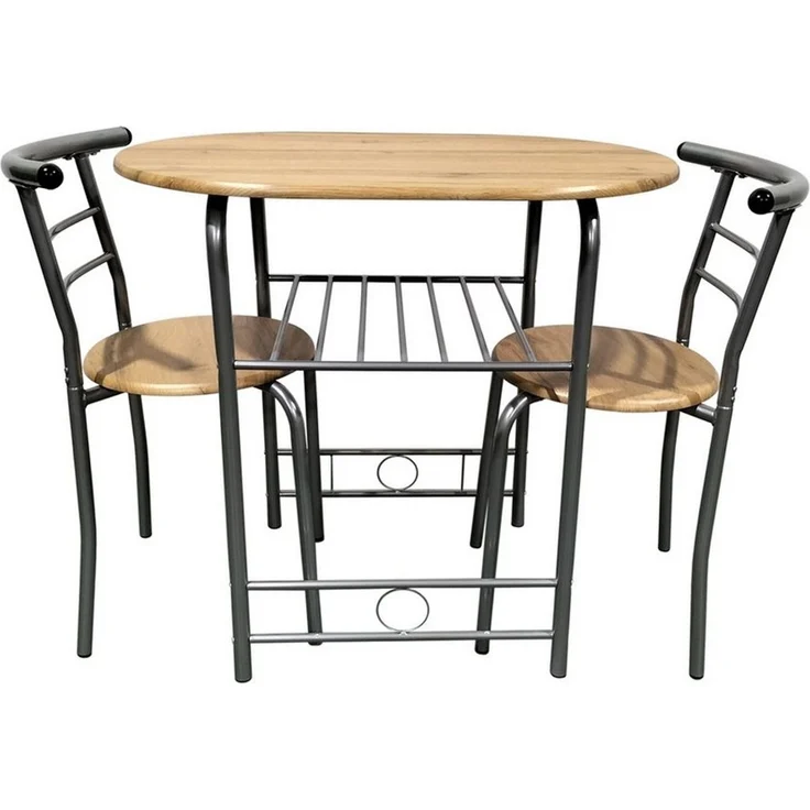 HTI-Line Küchentisch Tischgruppe Merit (Set, 1 Tisch, 2 Stühle), Essgruppe 1 Tisch 2 Stühle