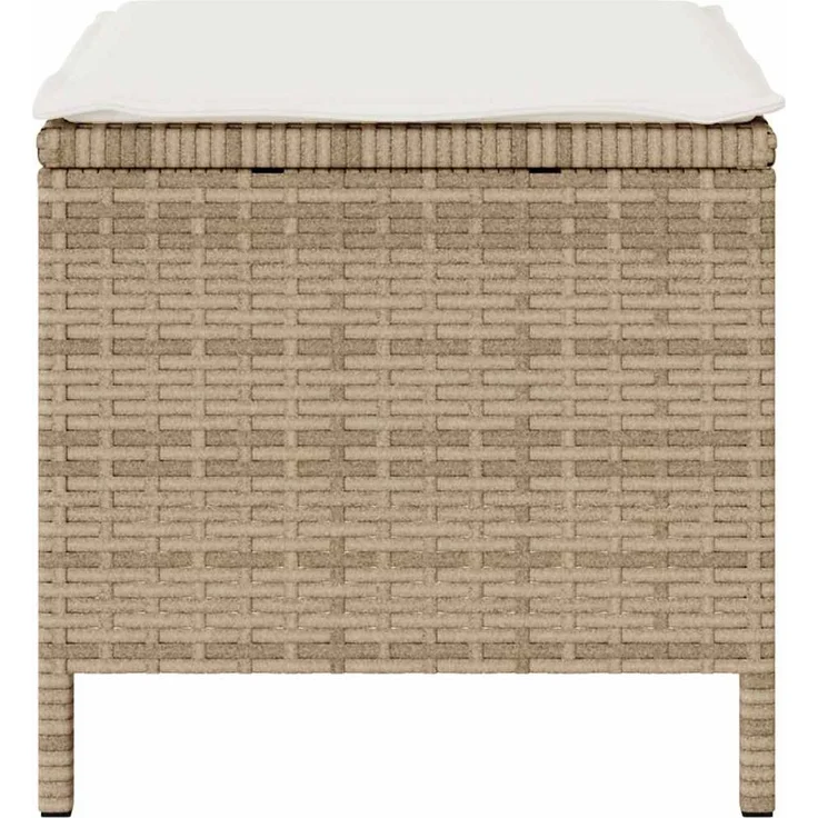 vidaXL Garten Essgruppe Beige Poly-Rattan 42007918 – Bild 7
