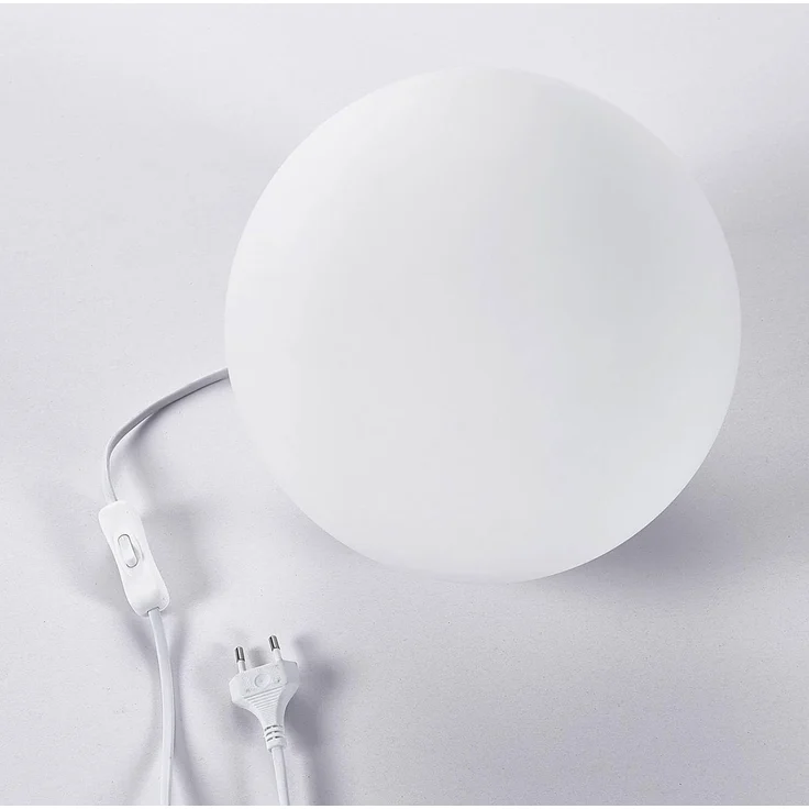 Lindby Tischleuchte Marike, Glas Weiß IP20, 1 x 15 W LED – Bild 8