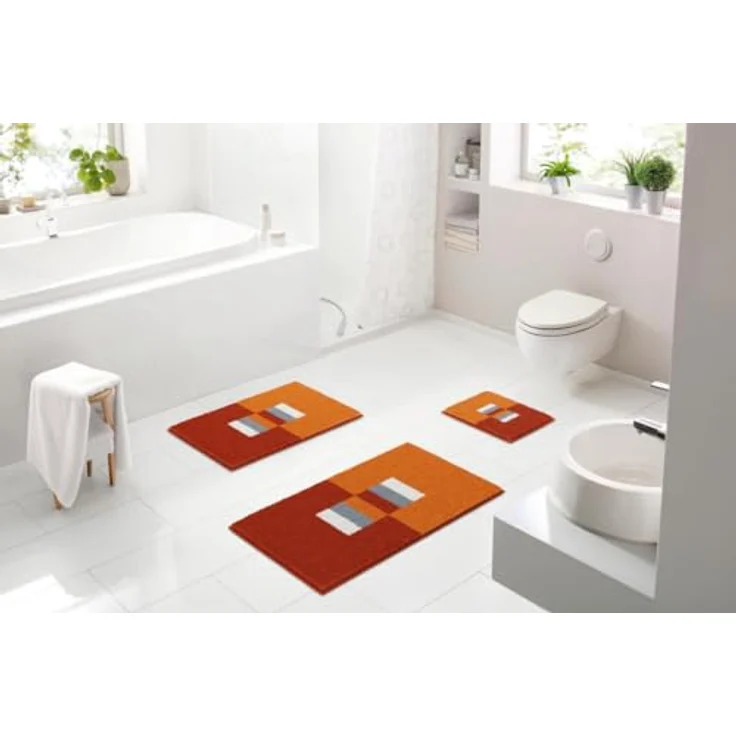 Linea Due CAPRICIO Badteppich 65x115 cm orange – Bild 3