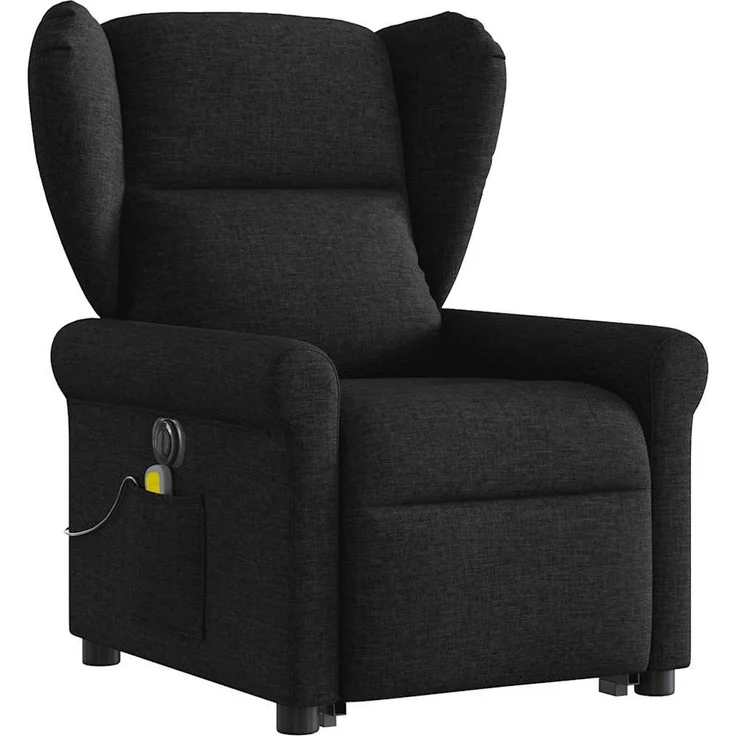vidaXL Elektrischer Massagesessel mit Aufstehhilfe Schwarz Stoff 3303406 – Bild 3